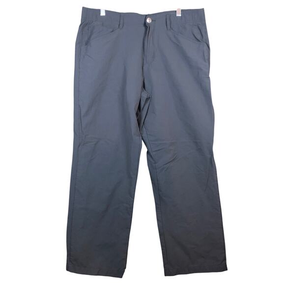Ascend Mens Pants Gray Cargo Straight Leg Outdoor Hiking Stretch 36x30 (36x28) - Picture 1 of 12